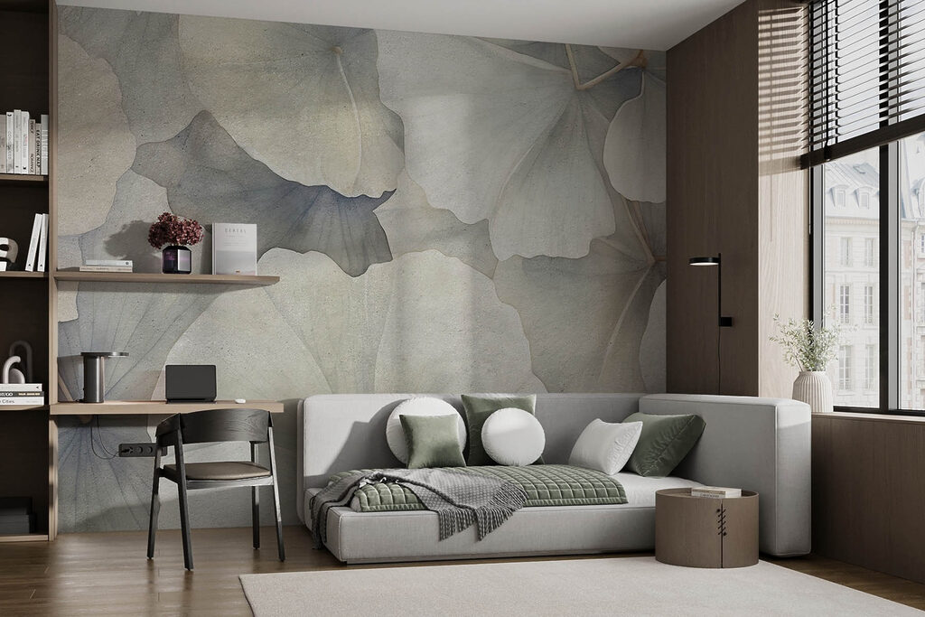 Soft petals in muted tones