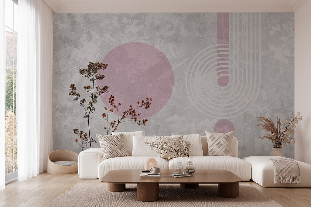 Plant with brown leaves and purple circles