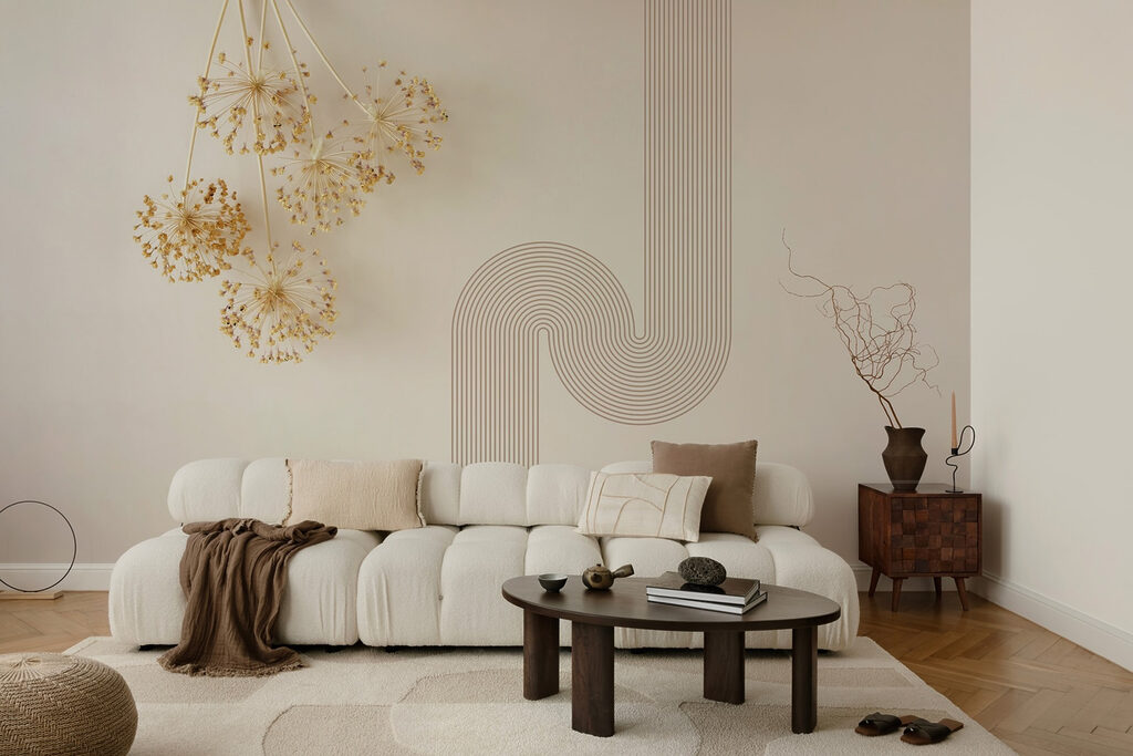 Wall with a bunch of dandelions