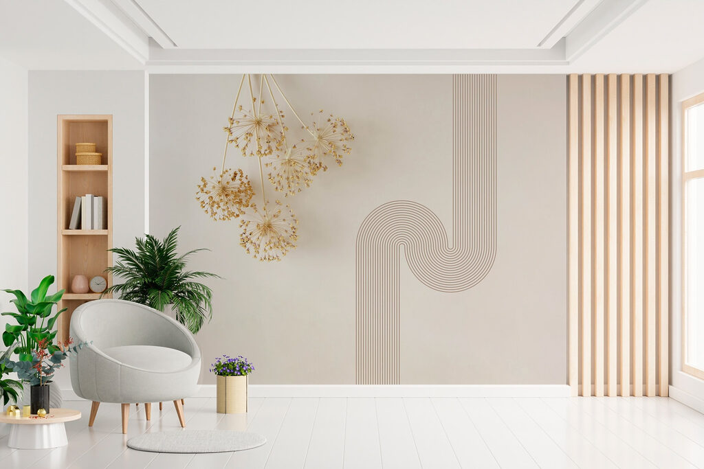 Wall with a bunch of dandelions