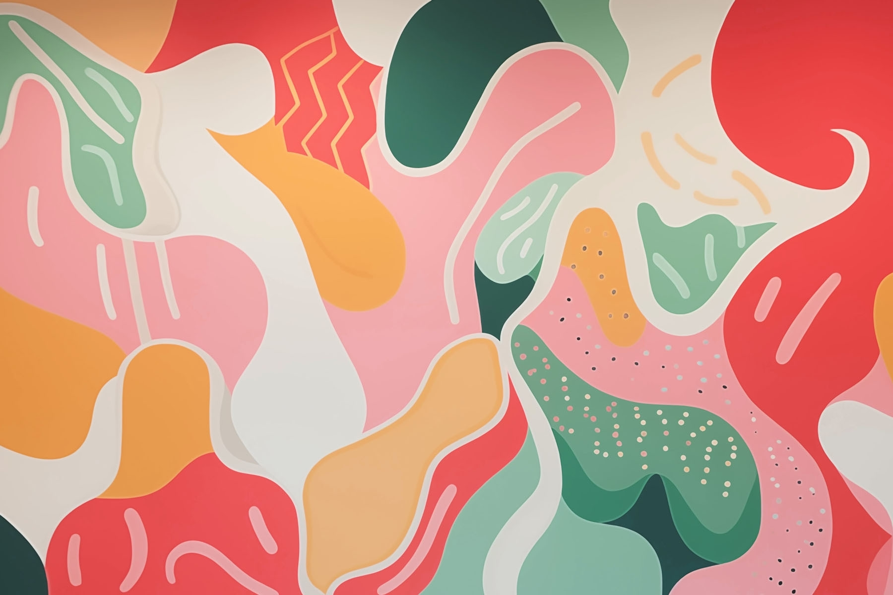 Colorful art on a wall Colorful art on a wall