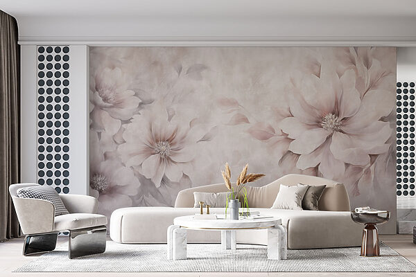 Soft blooms on a delicate background Soft blooms on a delicate background