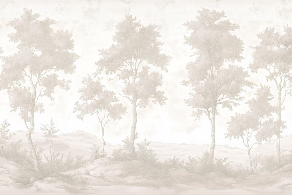 Group of trees in a snowy landscape Group of trees in a snowy landscape