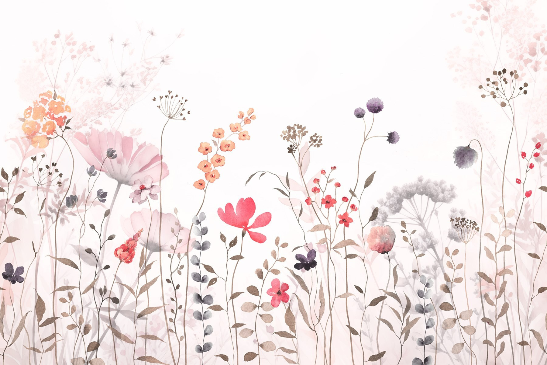 Painting of flowers and plants Painting of flowers and plants