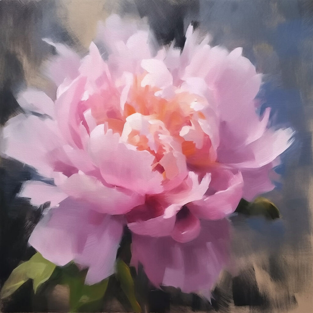 s43216p 1024x1024 - Rózsaszín virág zöld levelekkel - tegory