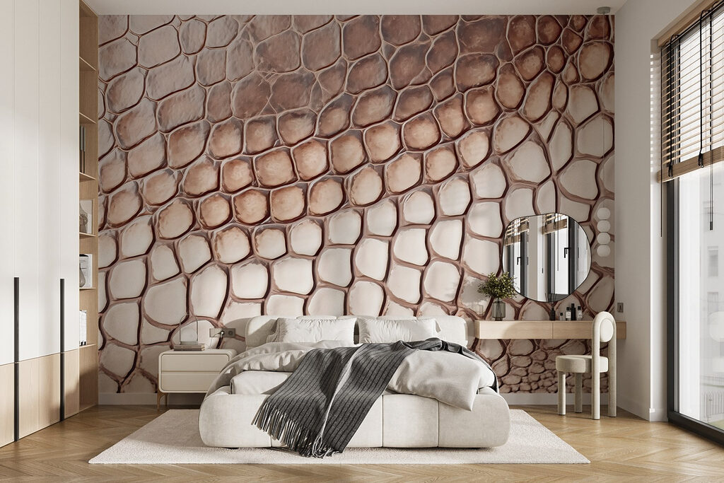 Textured reptilian skin pattern close-up