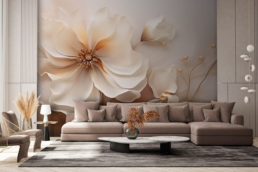 Delicate blooms in soft tones