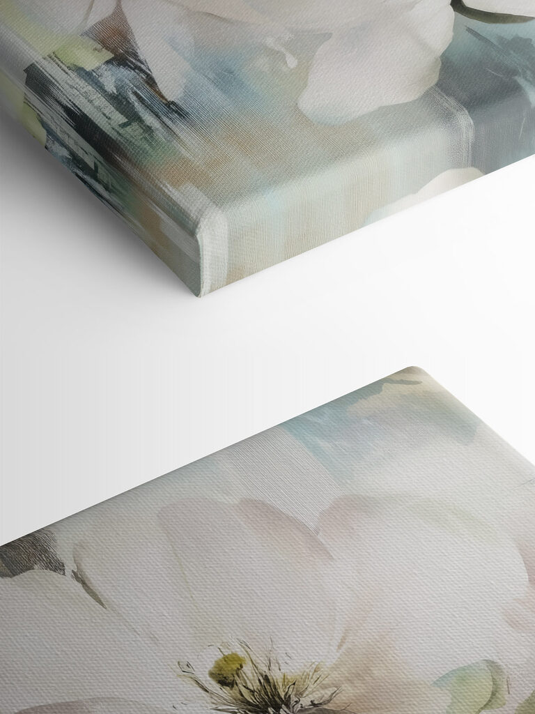 Delicate blooms in soft colors