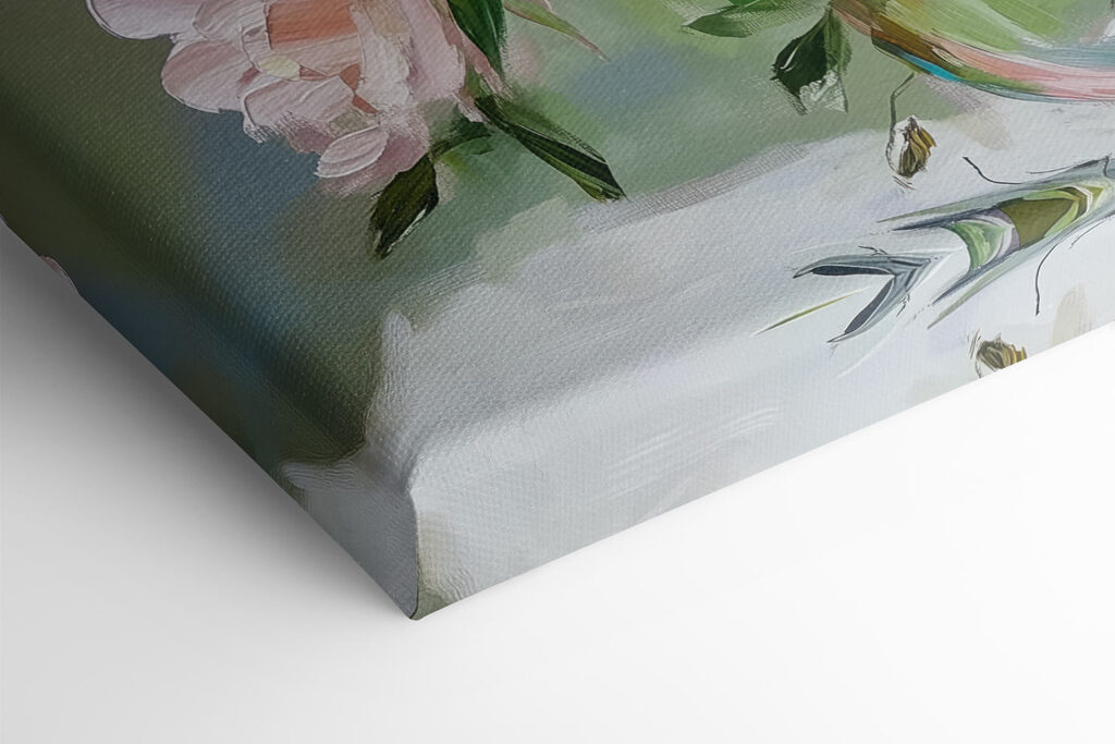 Painting of flowers in a vase