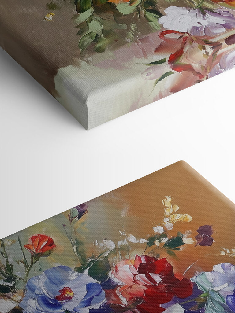 Painting of flowers in a vase Painting of flowers in a vase