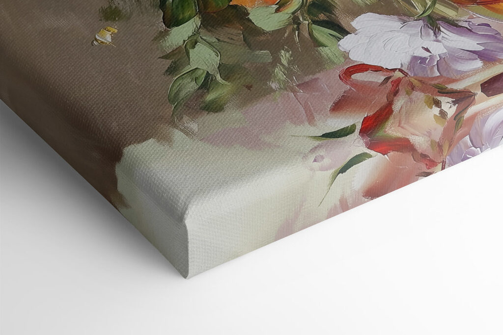 Painting of flowers in a vase Painting of flowers in a vase