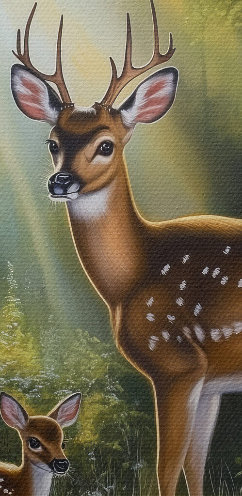 Deer in the woods Deer in the woods