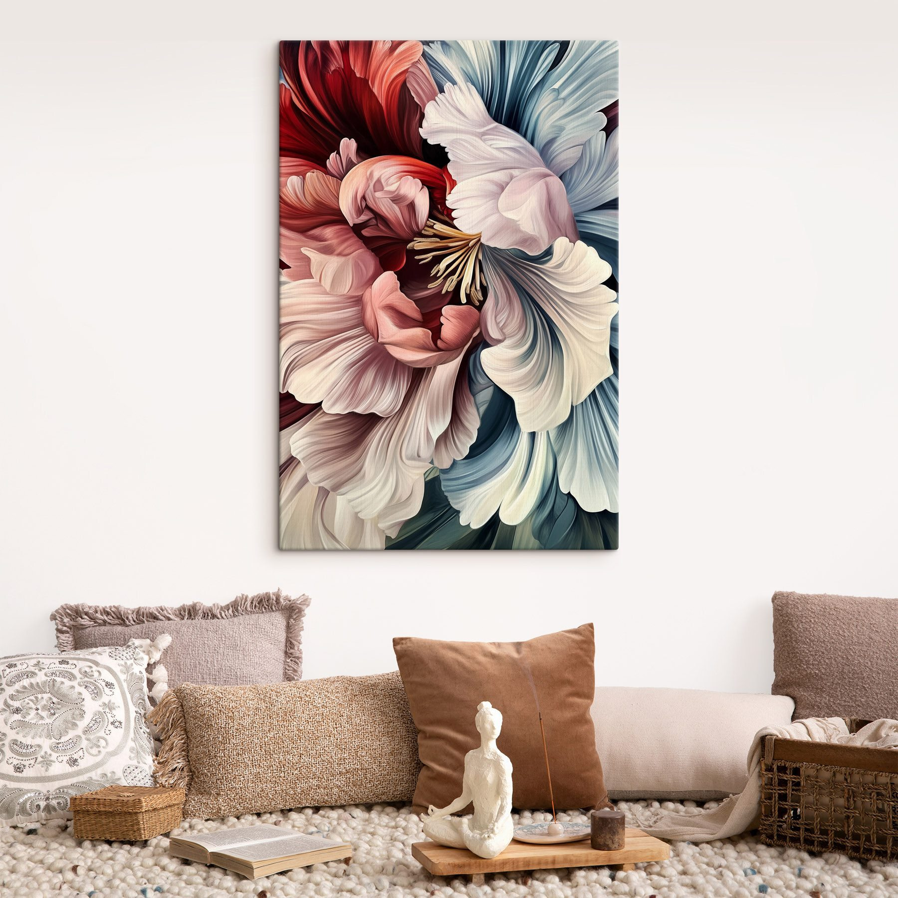 Vibrant blooms in harmonious embrace Vibrant blooms in harmonious embrace