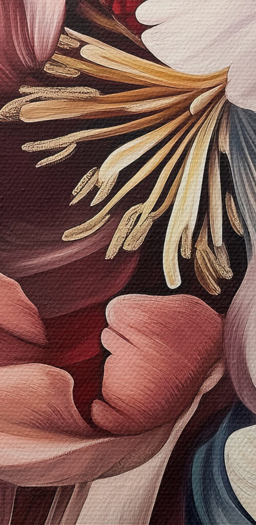 Vibrant blooms in harmonious embrace Vibrant blooms in harmonious embrace