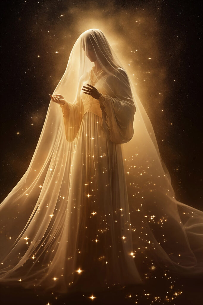 Woman in a white dress