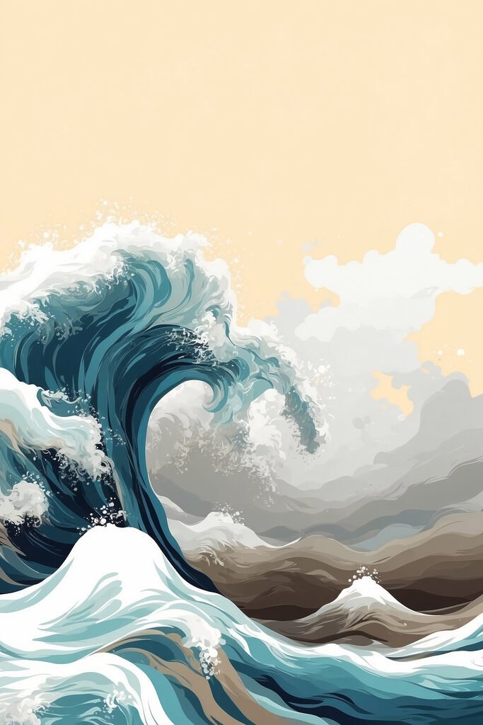 Large wave in the ocean