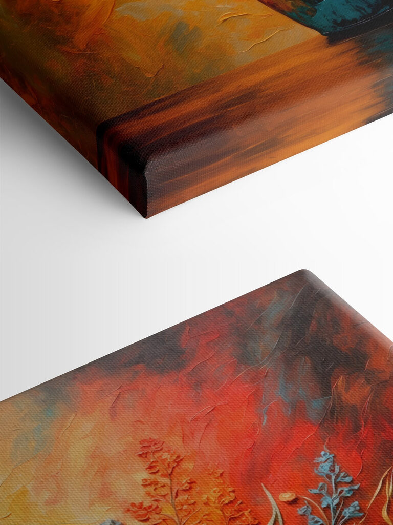 Painting of flowers in a vase