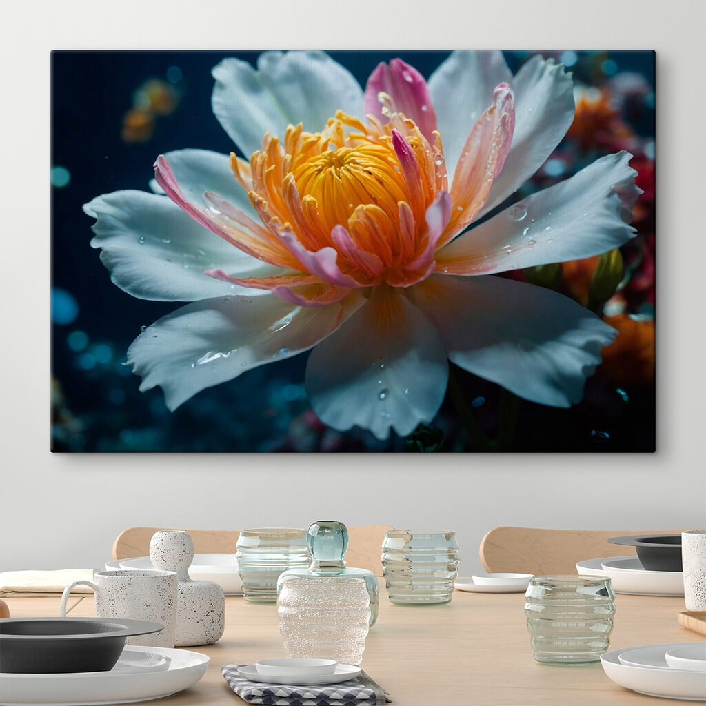 Delicate petals in tranquil waters