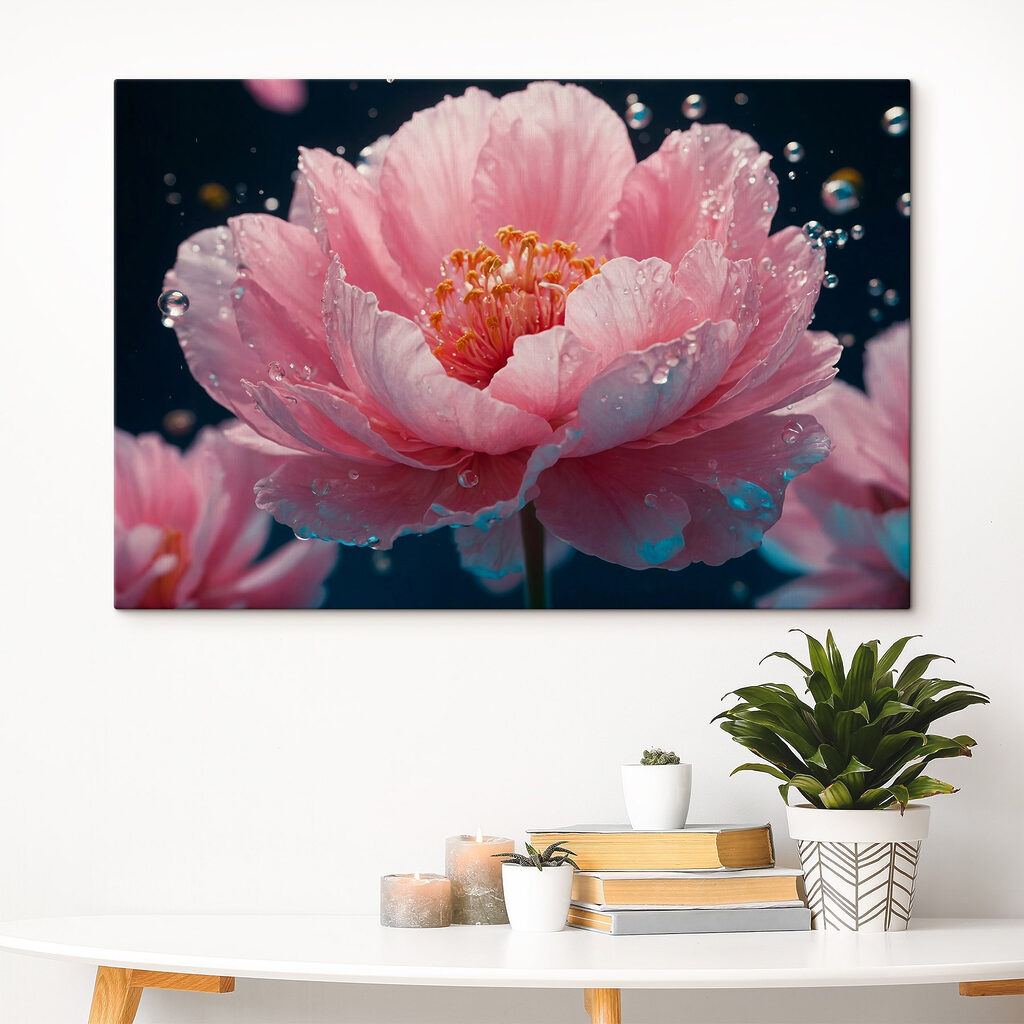 Delicate petals in tranquil water