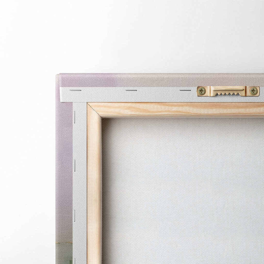 Painting of flowers on water Painting of flowers on water