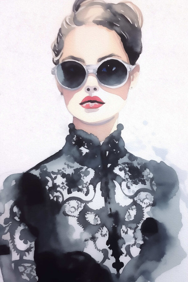 Canvas prints Woman wearing sunglasses Canvas prints Woman wearing sunglasses