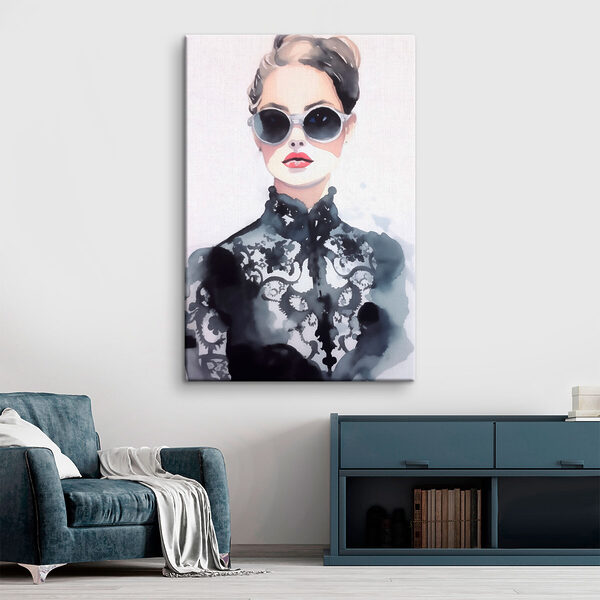 Canvas prints Woman wearing sunglasses Canvas prints Woman wearing sunglasses