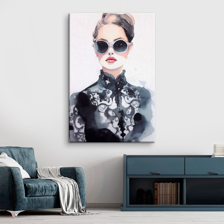 Canvas prints Woman wearing sunglasses