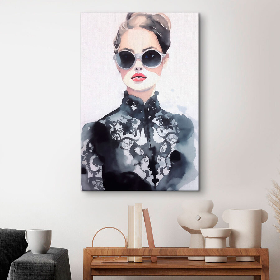 Canvas prints Woman wearing sunglasses
