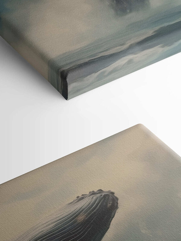 Canvas prints Whale jumping out of the water Canvas prints Whale jumping out of the water