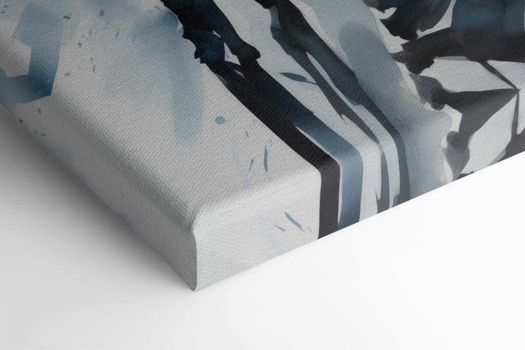 Woman in a striped jacket