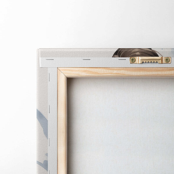 Woman in a striped jacket