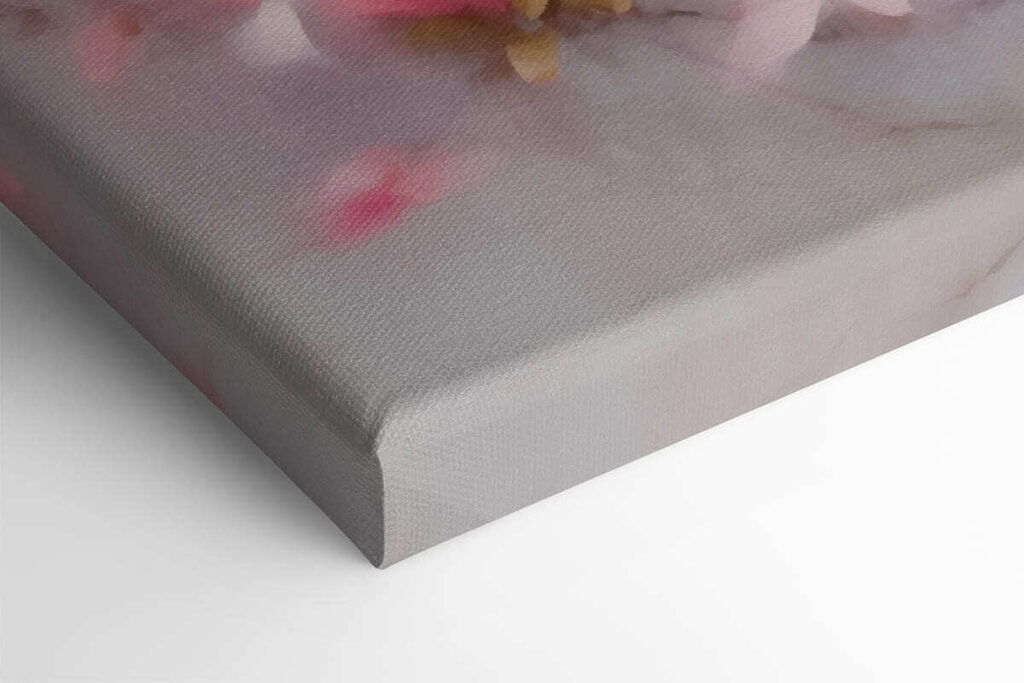 Painting of pink flowers Painting of pink flowers