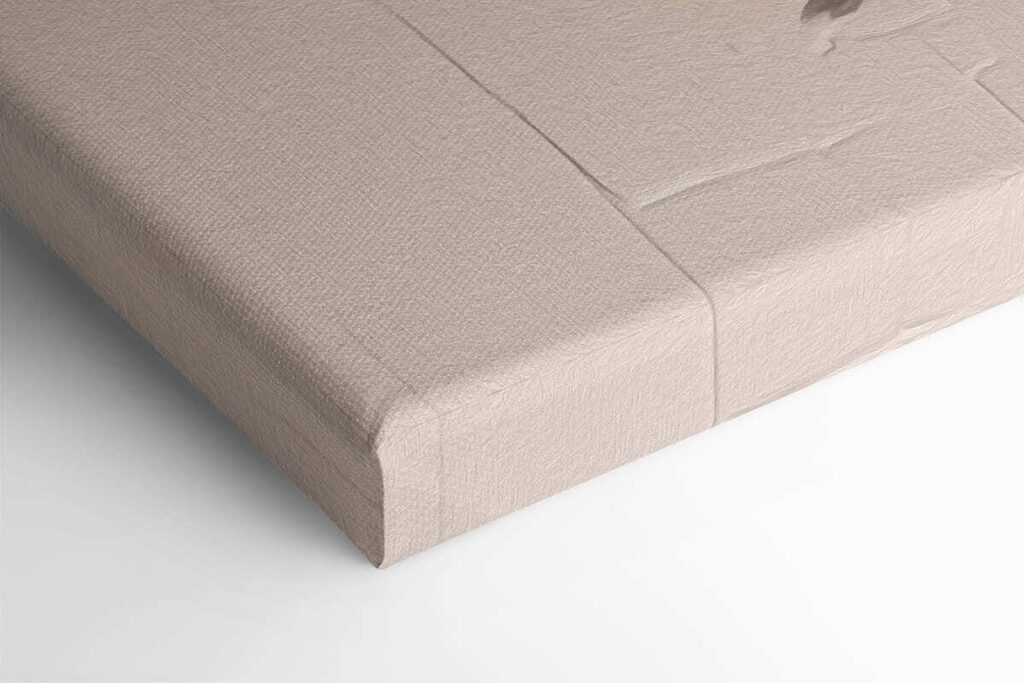 Lemon with leaves painted on it