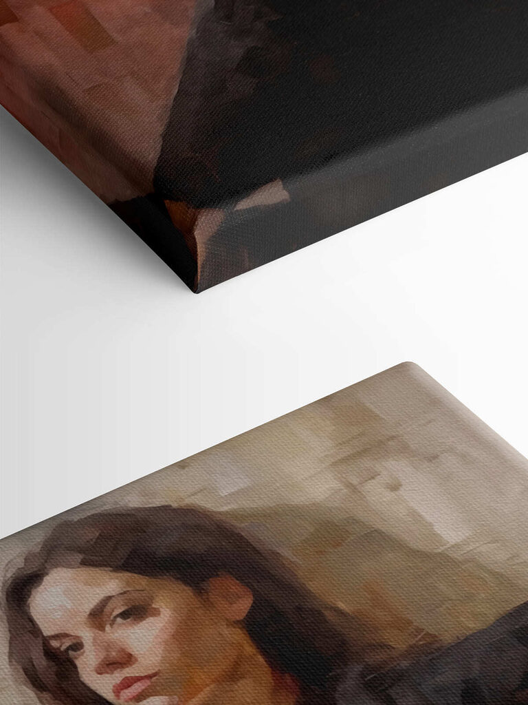 Woman sitting on a couch