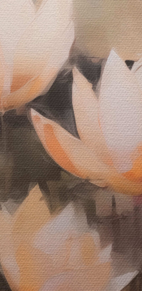 Painting of flowers on a wall