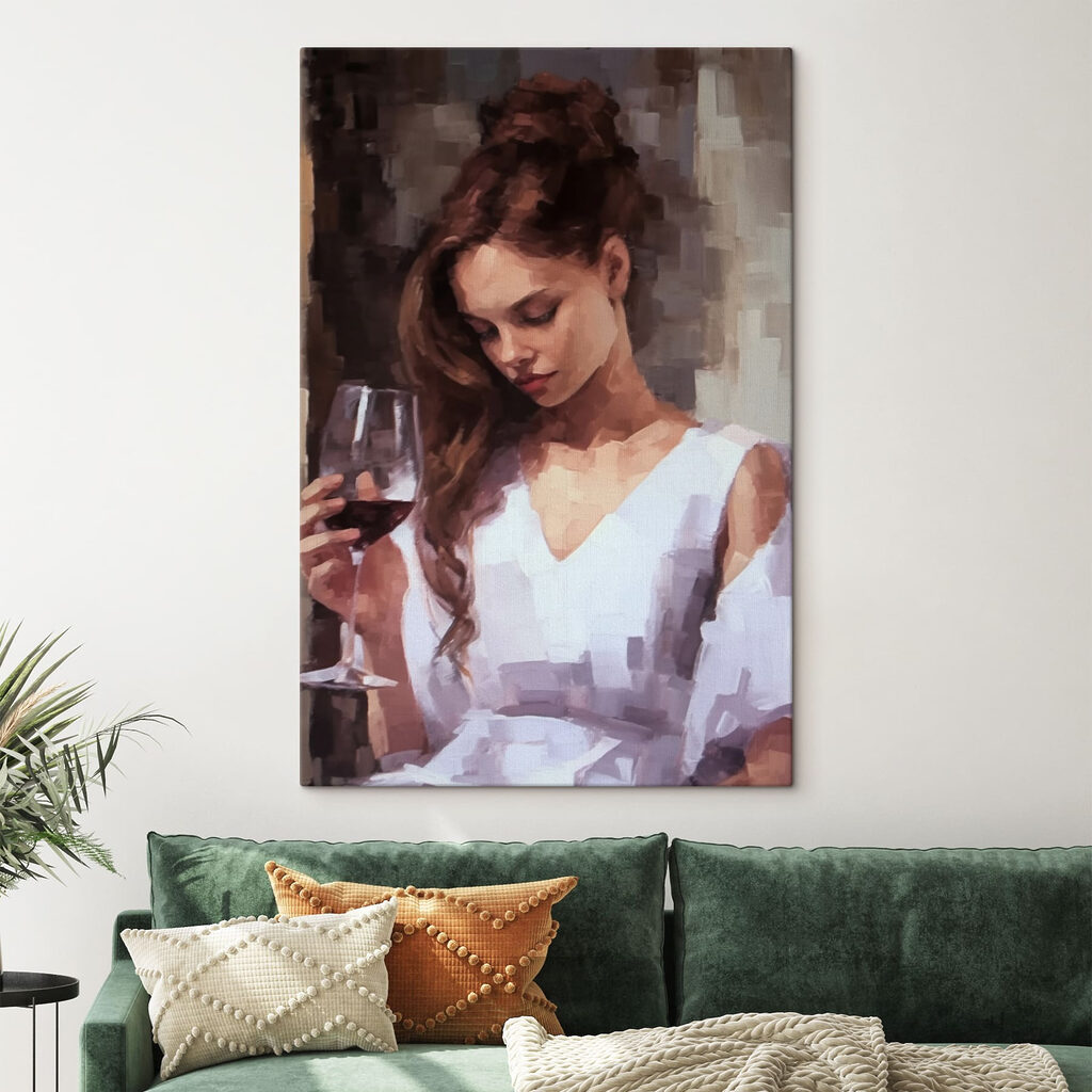 Woman holding a wine glass Woman holding a wine glass