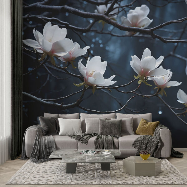 Tree with white flowers