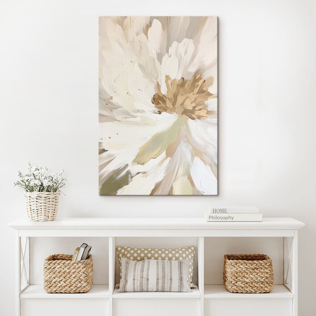 Delicate hues of soft white petals