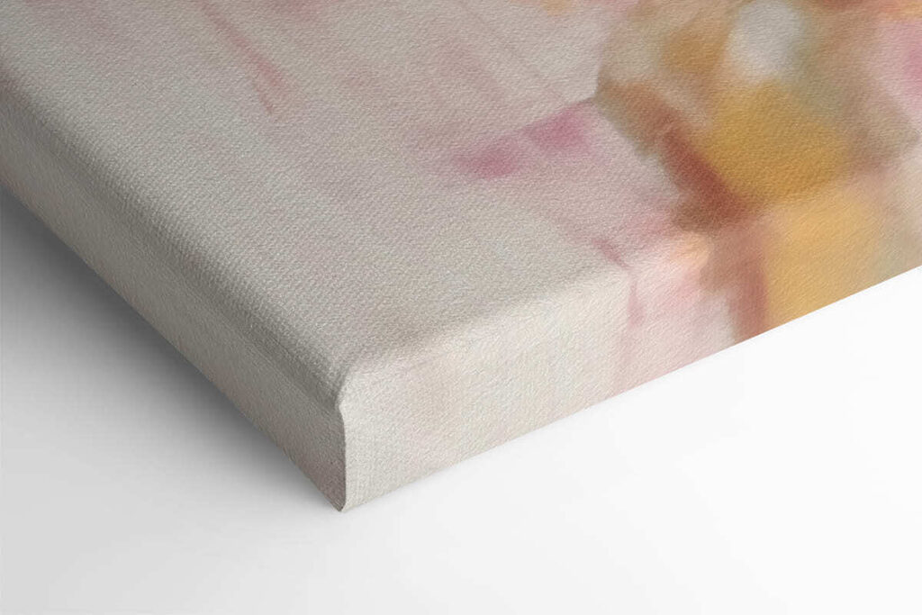 Painting of a pink rose