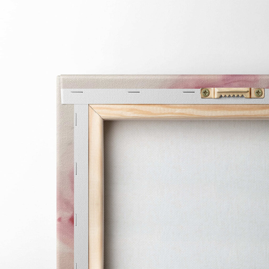 Painting of a pink rose