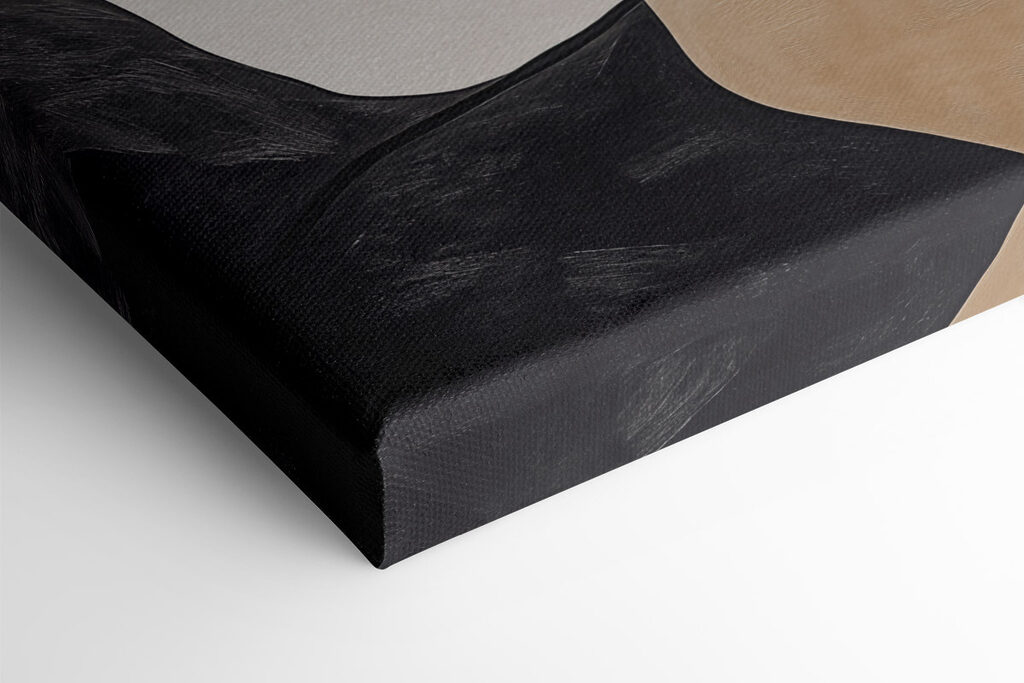 Black and white and brown lines