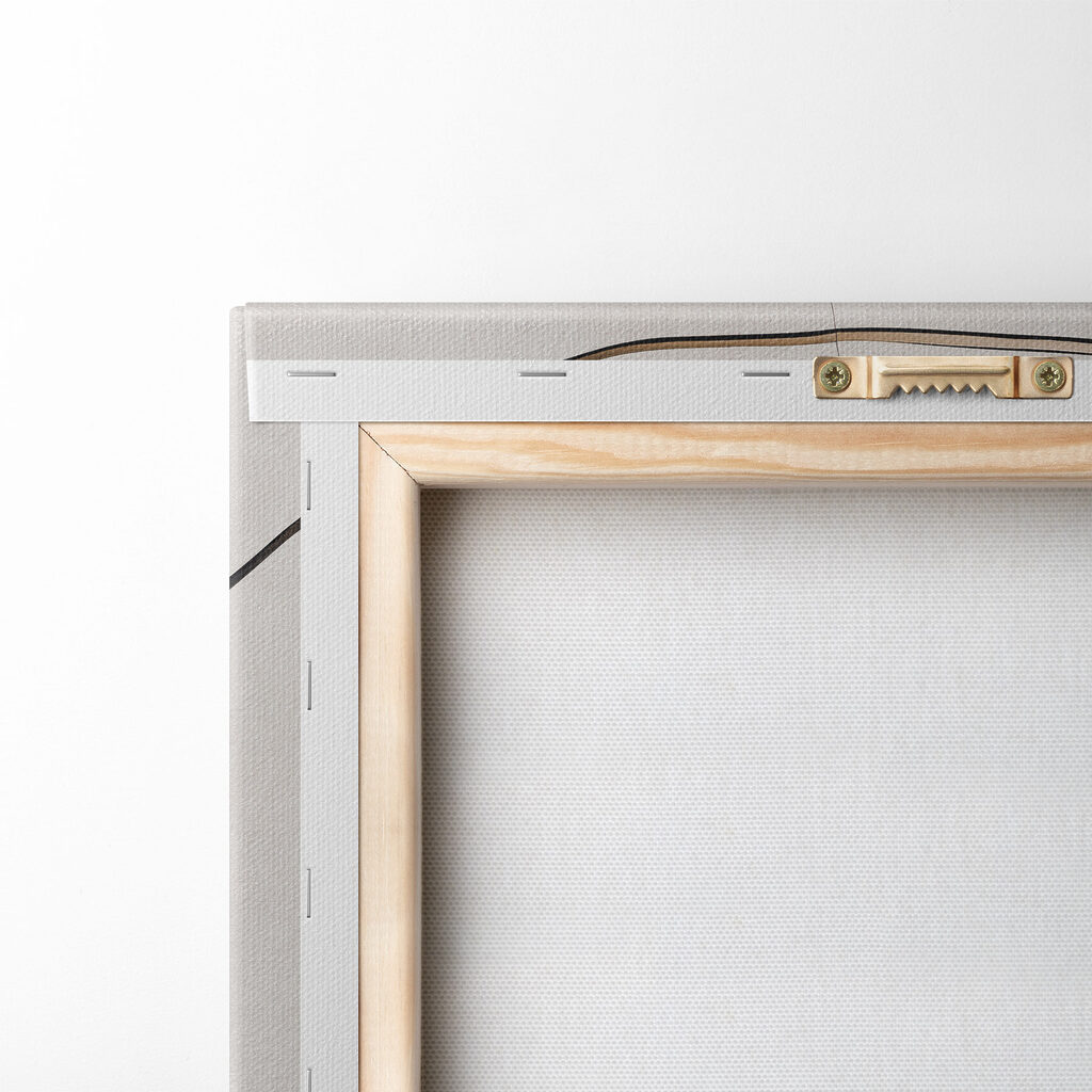 Black and white and brown lines