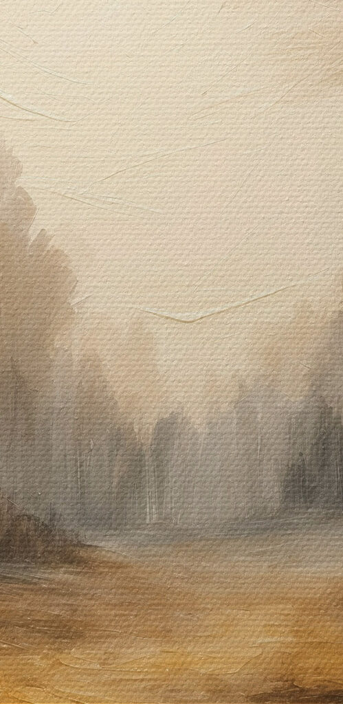 Painting of a forest with trees Painting of a forest with trees