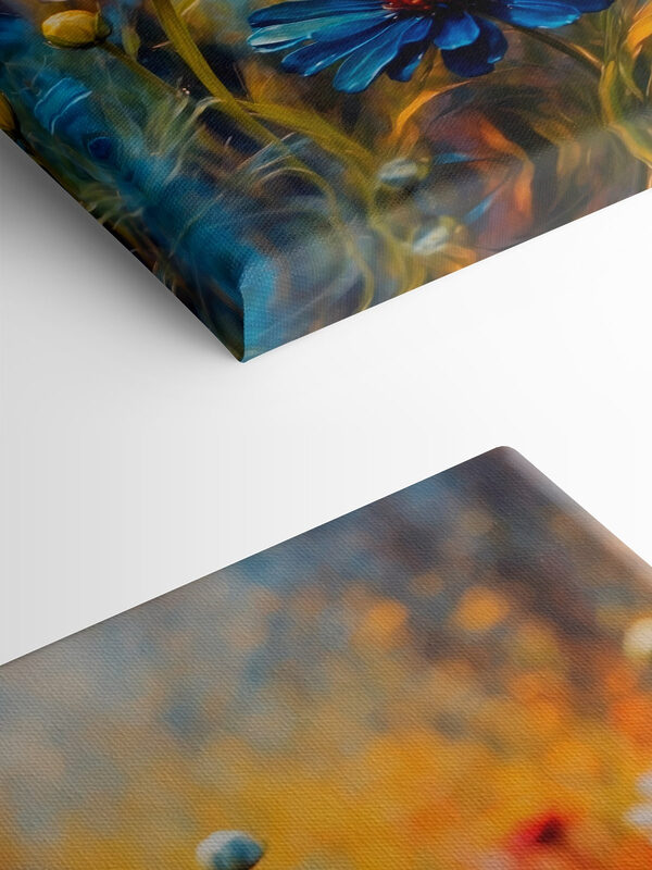 Vibrant blooms in a colorful field