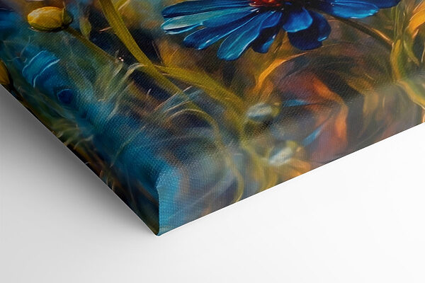 Vibrant blooms in a colorful field