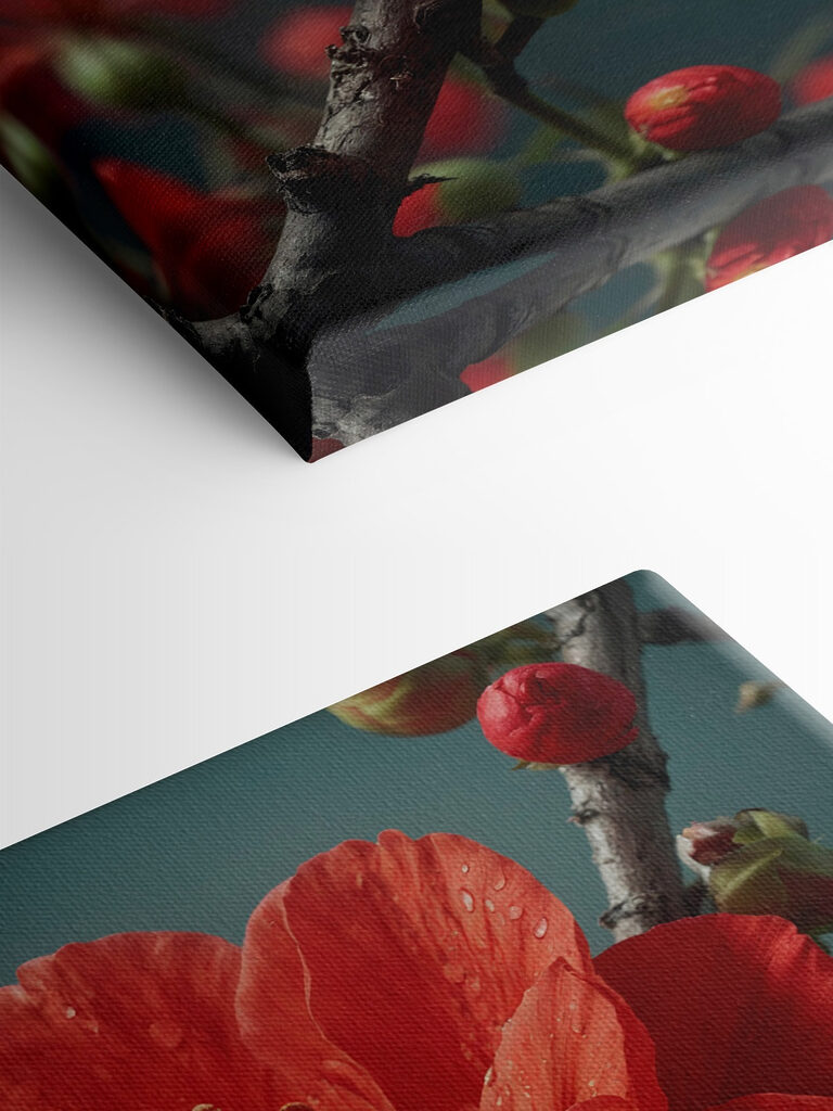 Vibrant bloom with delicate water droplets