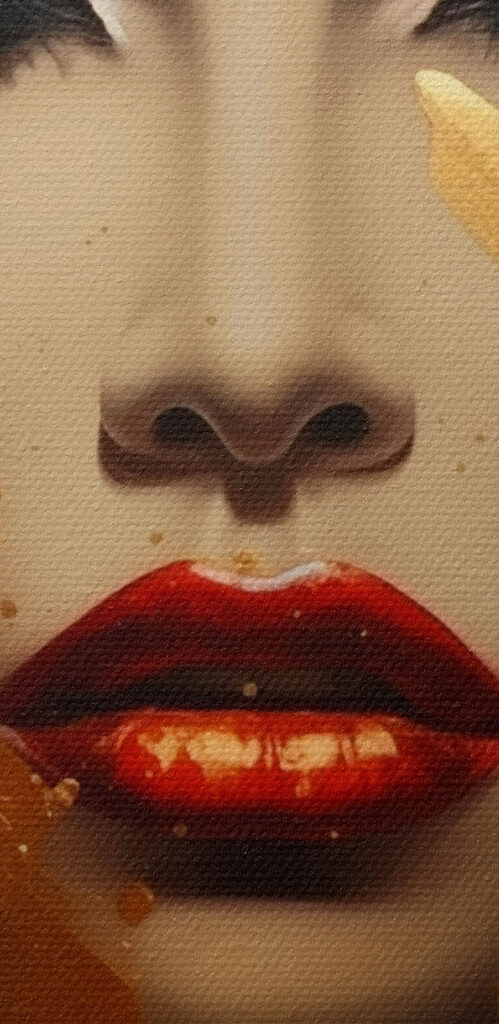 Captivating beauty in artistic expression