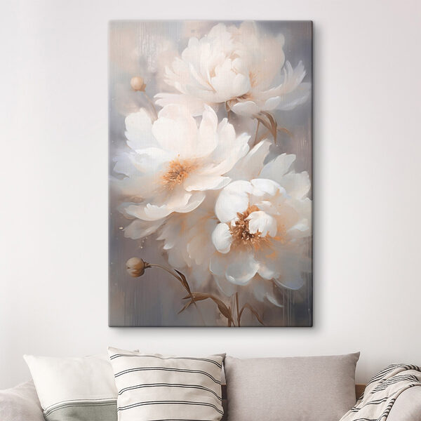Painting of white flowers