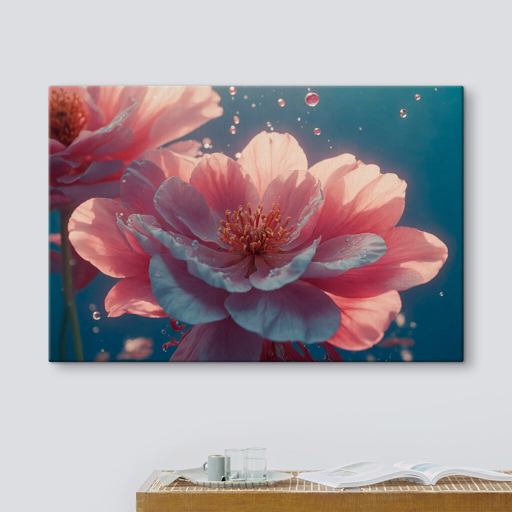 Delicate blooms in serene waters