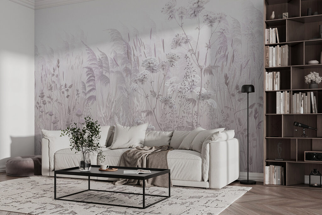 Field of flowers and plants Field of flowers and plants